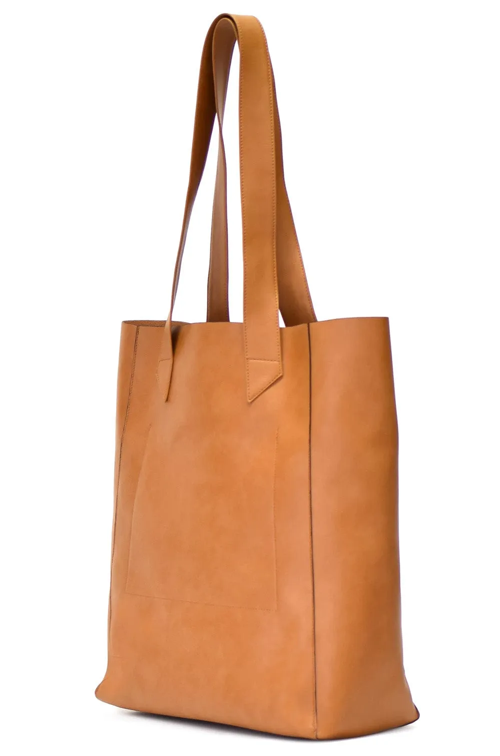 XXL Vegan Leather Tote Bag | Camel