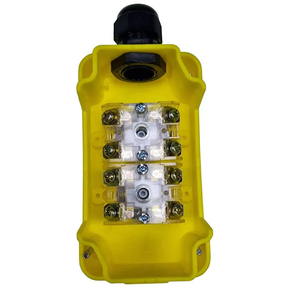 Yellow Tail Lift Control Box - Two Way (Gland at Top)