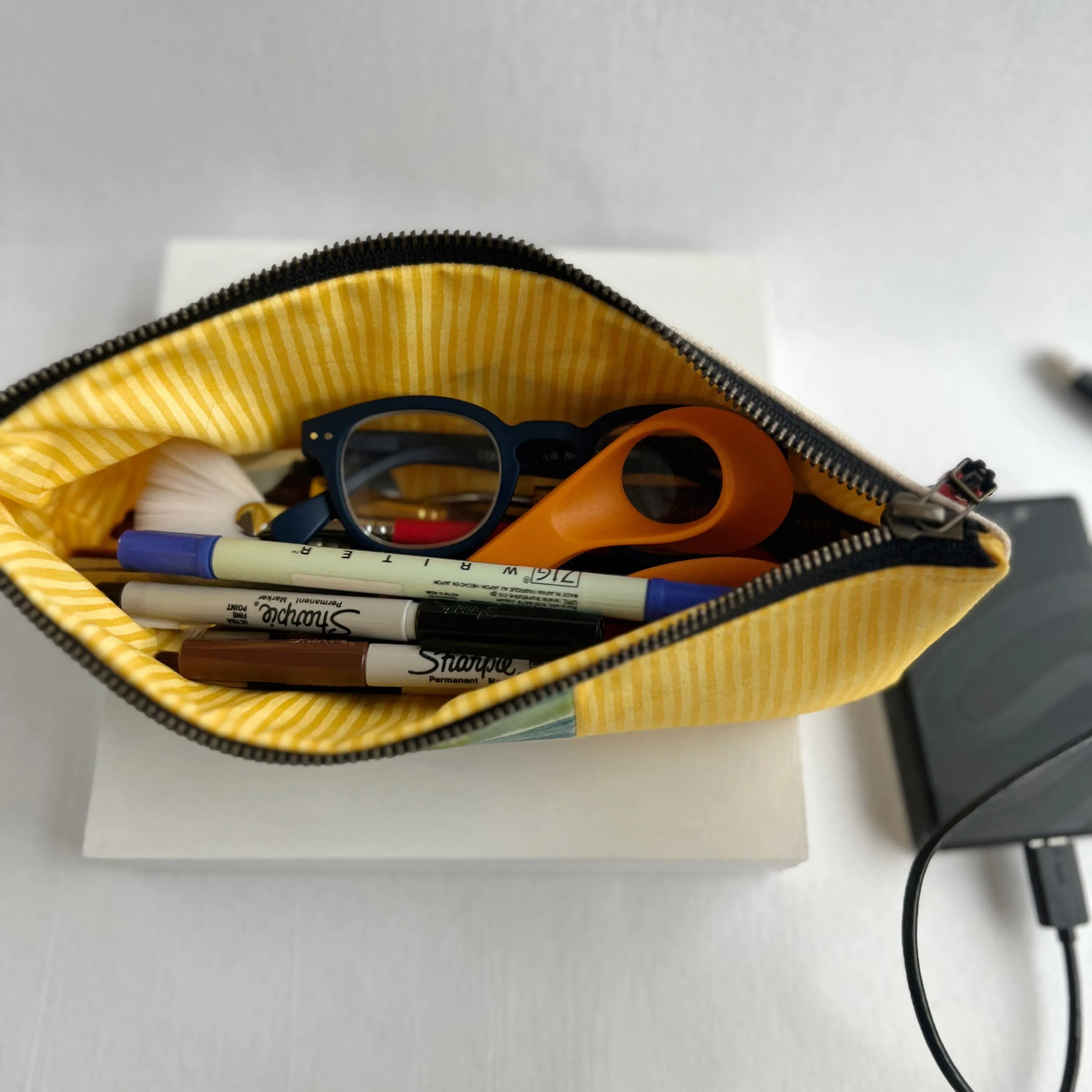 Zip Bag Pouch for Art Tools, Pencils, Supplies and More!