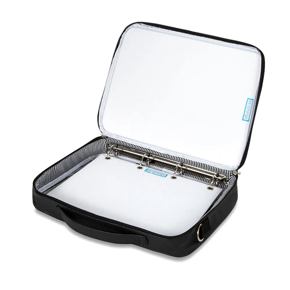 Zip Binder -  Storage for Craft Supplies and Jewelry. Black